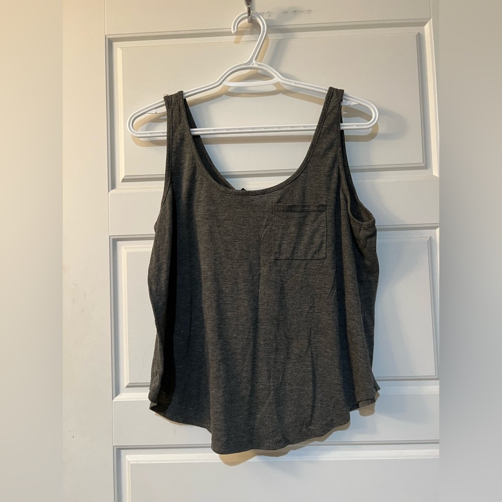 🌸3 FOR 5🌸 Gray Ardene Tank top with Zipper back